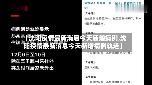 【沈阳疫情最新消息今天新增病例,沈阳疫情最新消息今天新增病例轨迹】-第2张图片