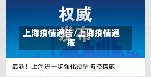 上海疫情通告/上海疫情通报-第1张图片