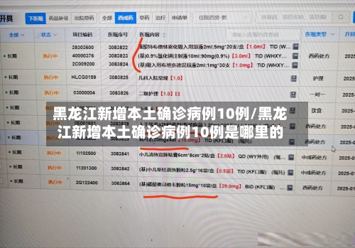 黑龙江新增本土确诊病例10例/黑龙江新增本土确诊病例10例是哪里的-第3张图片