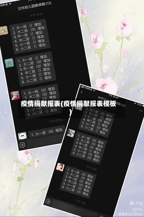 疫情捐献报表(疫情捐献报表模板)-第1张图片